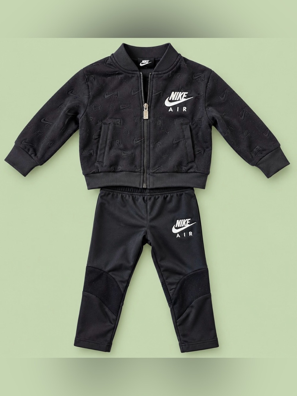 Nike Air Toddler Boys 2T Black 2-Piece Jacket Pants Tracksuit Set